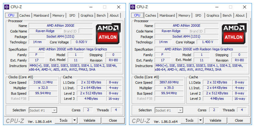 【评测】AMD Athlon 200GE超频破解狂飙3.9GHz-图片5
