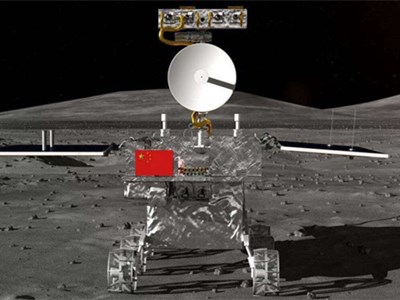 中国嫦娥四号探测器成功登陆月球并回传清晰月背照片